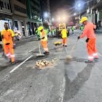 Clin realiza limpeza da Amaral Peixoto em duas horas